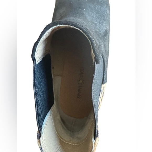 Seven Dials Black Animal Print Ankle Booties Size 7m - Picture 2 of 5